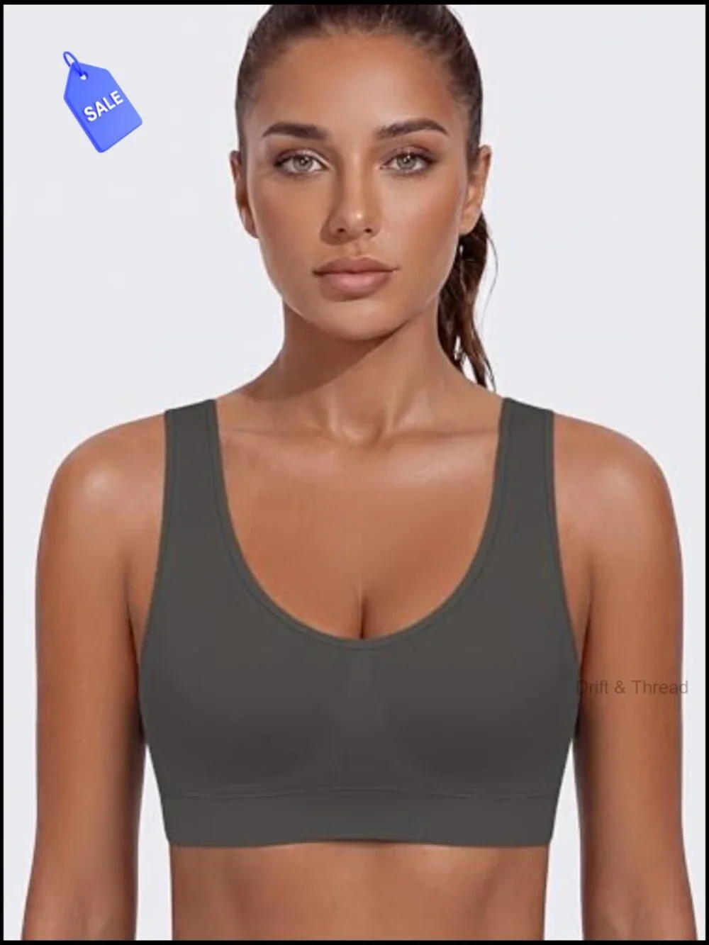 Seamless Sports Bras for Women Wireless Padded Yoga Bra Stretchy Crop Tops